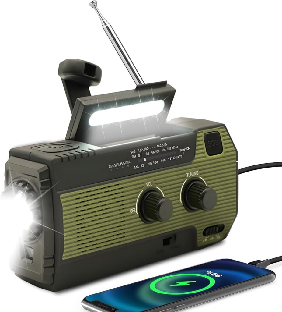 Radio solar de emergencia Mesqool CR1009: energía, luz y seguridad en tu mano